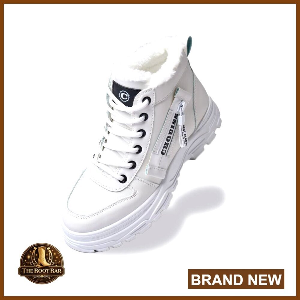 Women's Waterproof Snow Boots with Zipper, Platform Winter Hiking Shoes